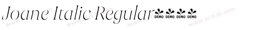 Joane Italic Regular字体转换
